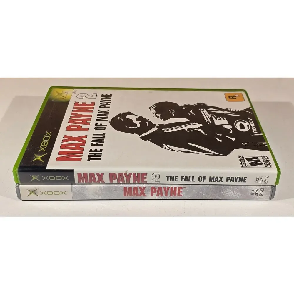 Xbox Max Payne Game Lot Max Payne 2 The Fall of Max Payne CIB Complete